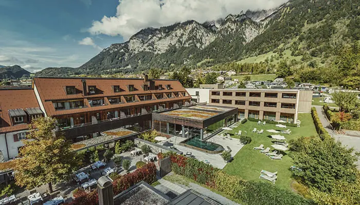 Traube Braz Alpen.Spa.Golf.Hotel von oben